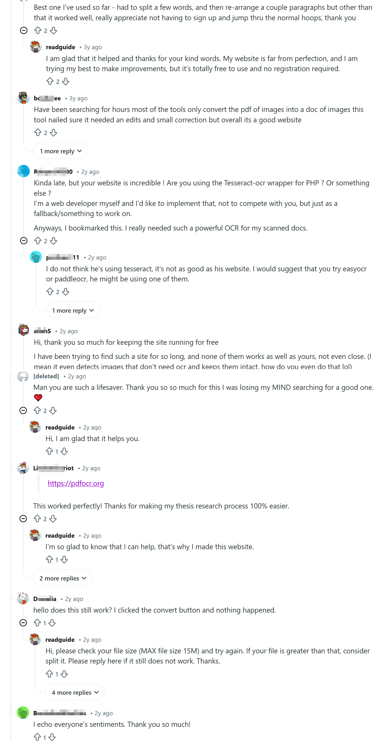 Real user review from reddit